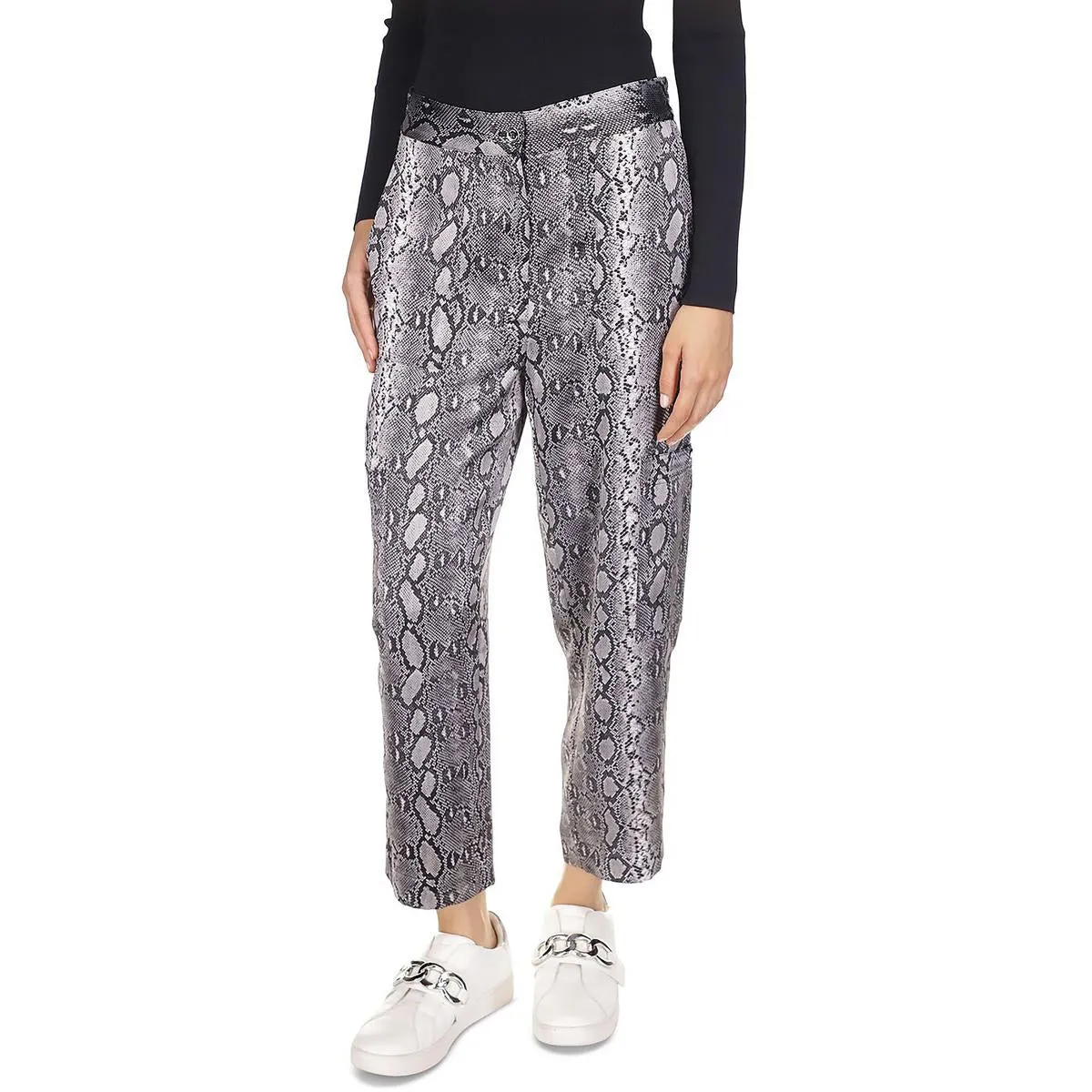Adder Womens Cargo High Rise Cropped Pants