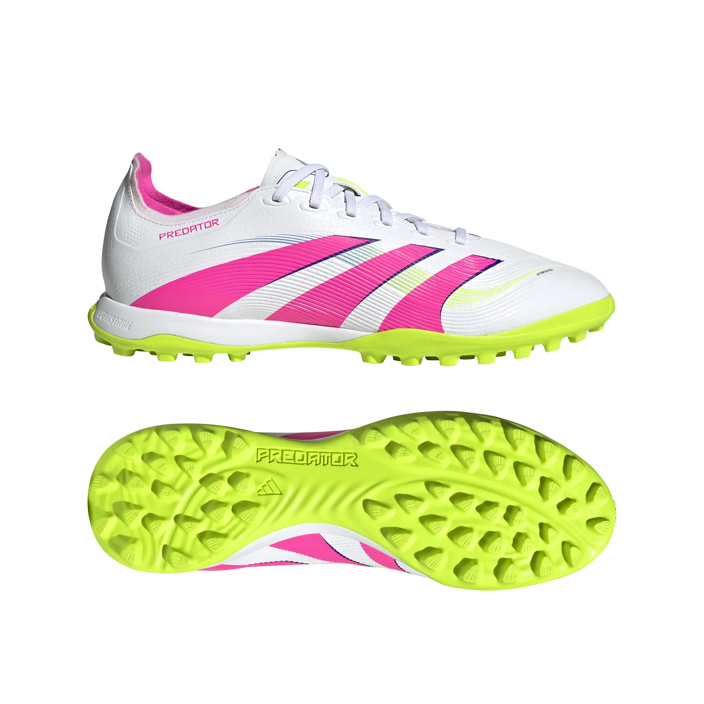 adidas Predator League TF Turf Soccer Shoes - FTWhite/LucPink/Luclem
