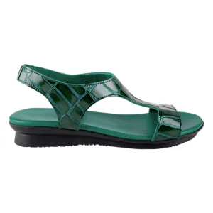 Arche Women's Aurian Crocodile Green Patent Leather