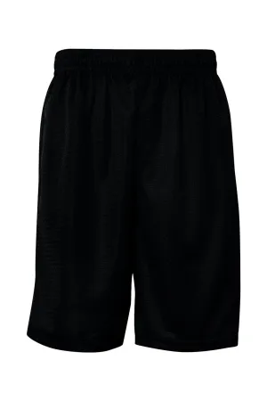 Badger Mens Pro Mesh Shorts w/ Pockets - Black