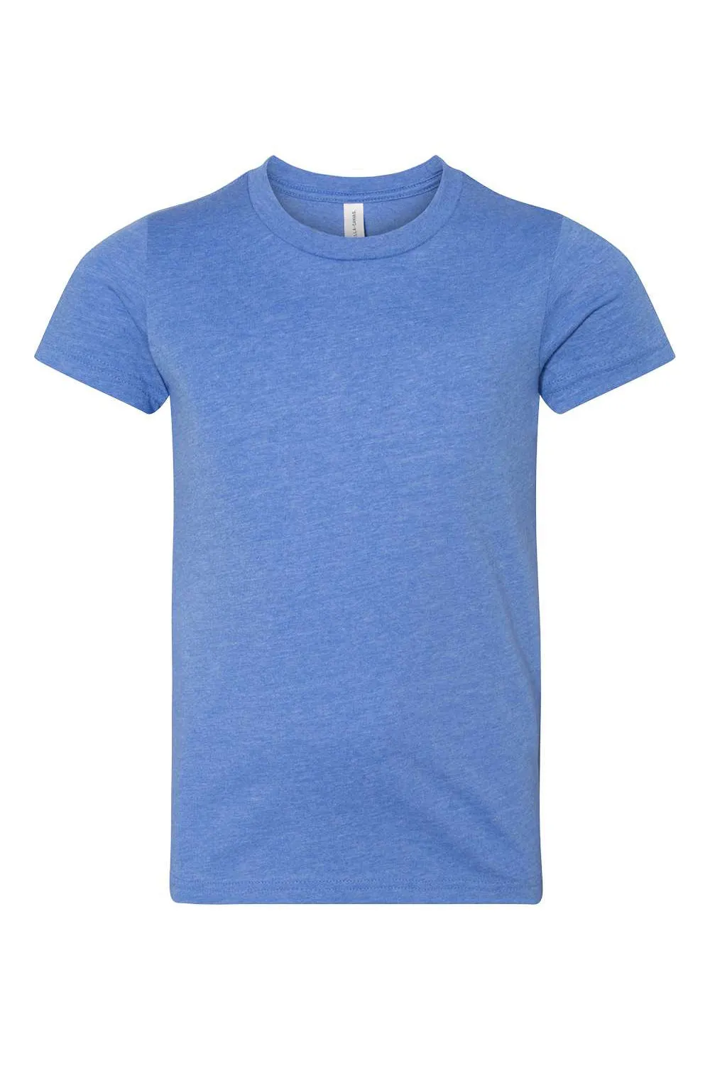 Bella   Canvas Youth Jersey Short Sleeve Crewneck T-Shirt - Heather Columbia Blue