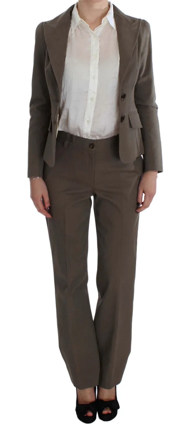 BENCIVENGA Wool-Cotton Suit Set Chic Women's Elegance