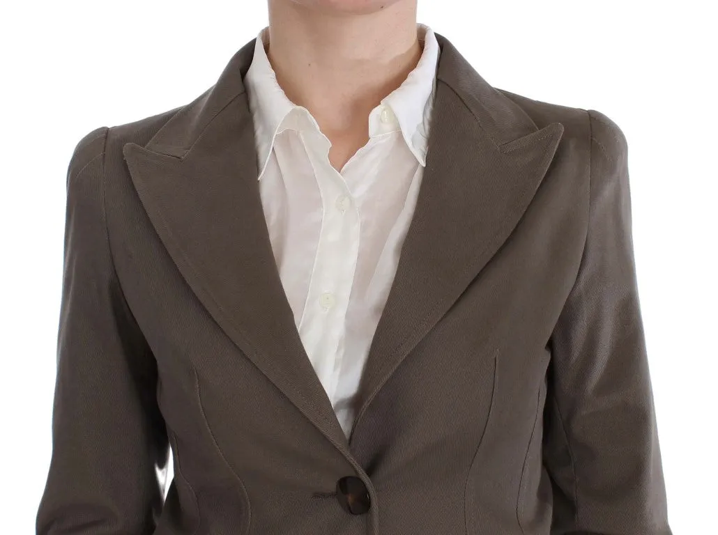 BENCIVENGA Wool-Cotton Suit Set Chic Women's Elegance