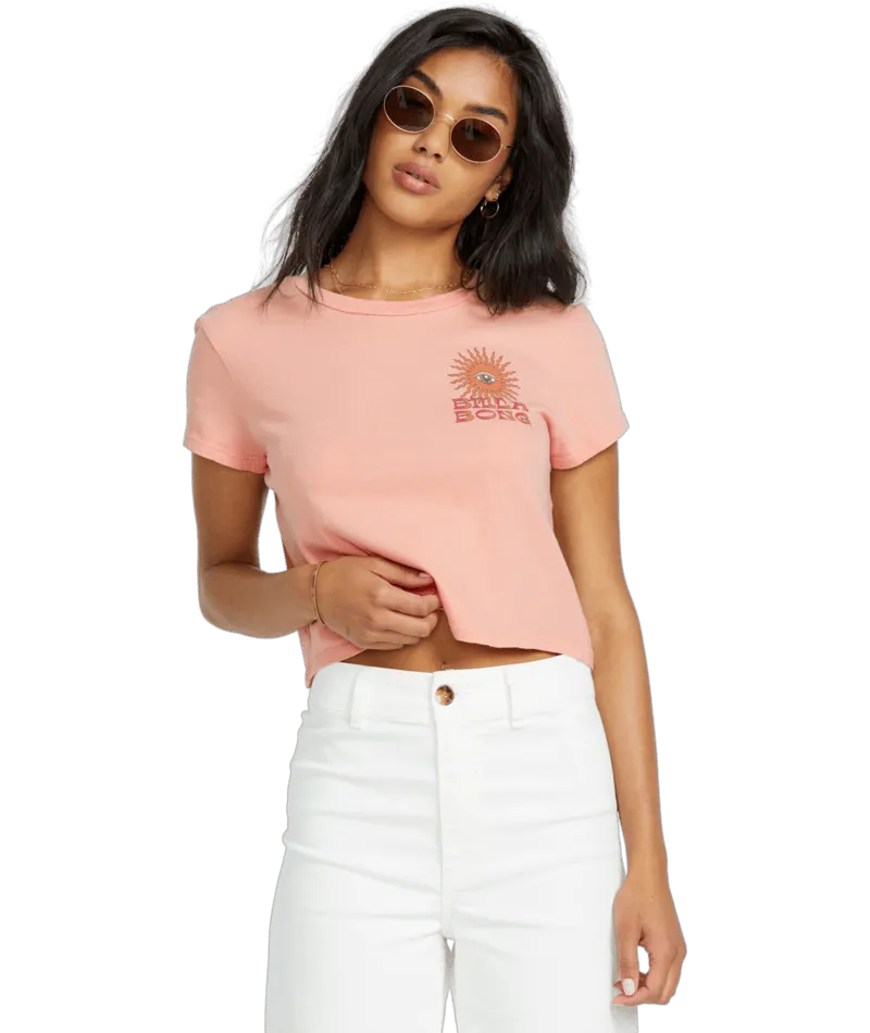 Billabong Wave Trip Tee-Faded Rose