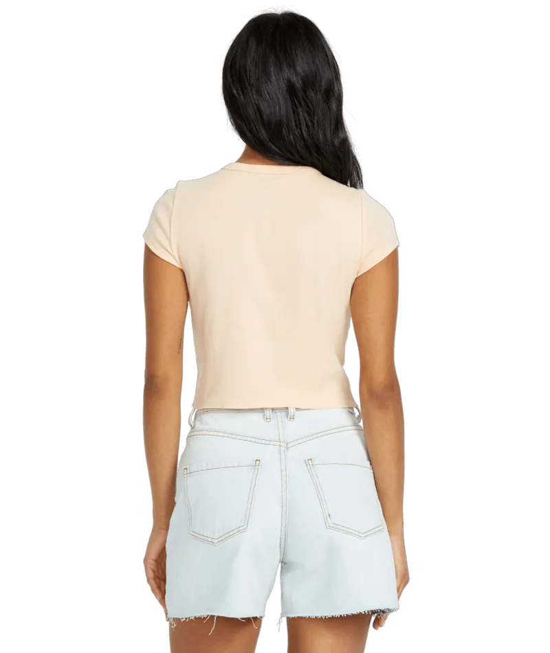 Billabong When The Night Tee-Soft Peach