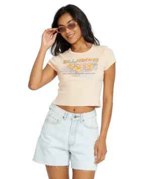 Billabong When The Night Tee-Soft Peach