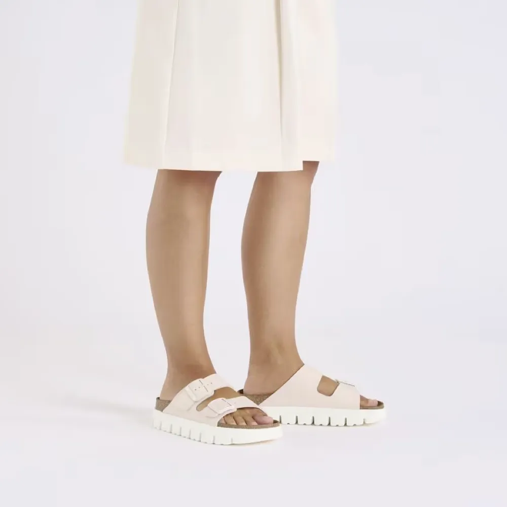 Birkenstock Women's Arizona Chunky Birko-Flor Sandal in Light Rose
