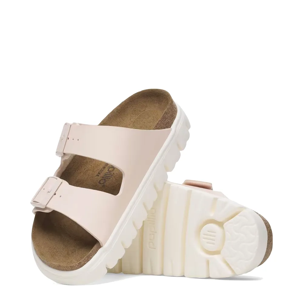 Birkenstock Women's Arizona Chunky Birko-Flor Sandal in Light Rose