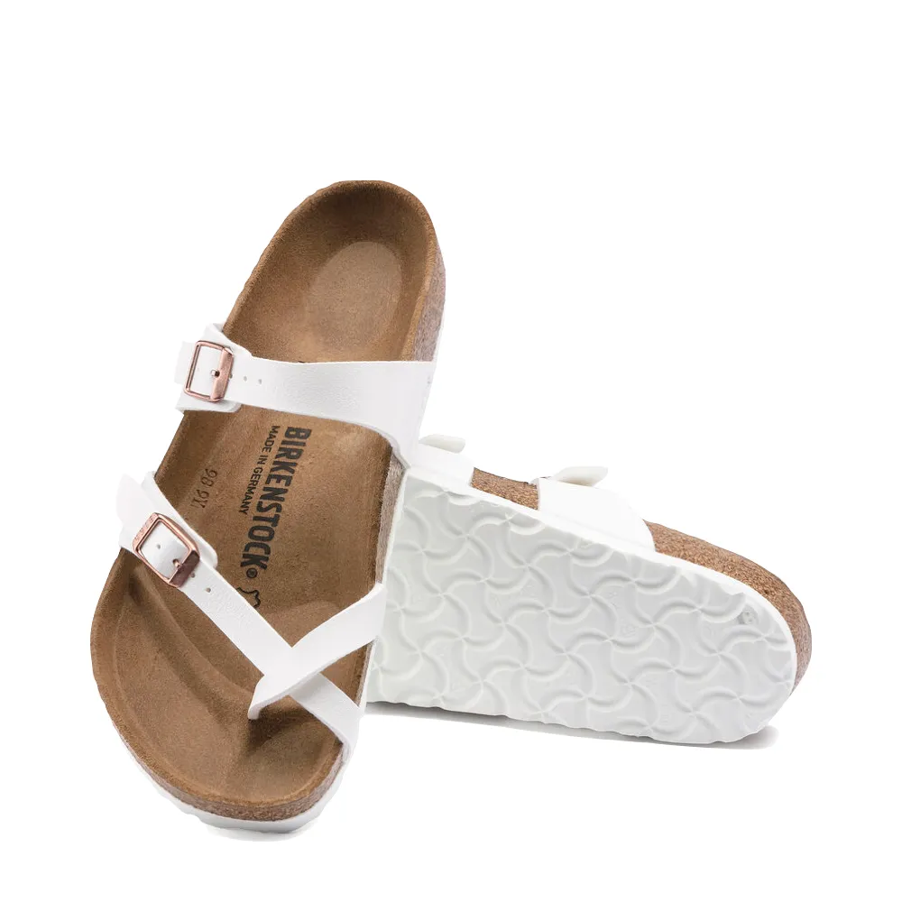 Birkenstock Women's Mayari Birko-Flor Toe Loop Sandal in White
