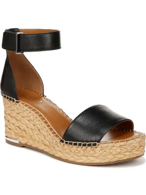 Callia Womens Open Toe Ankle Strap Wedge Sandals