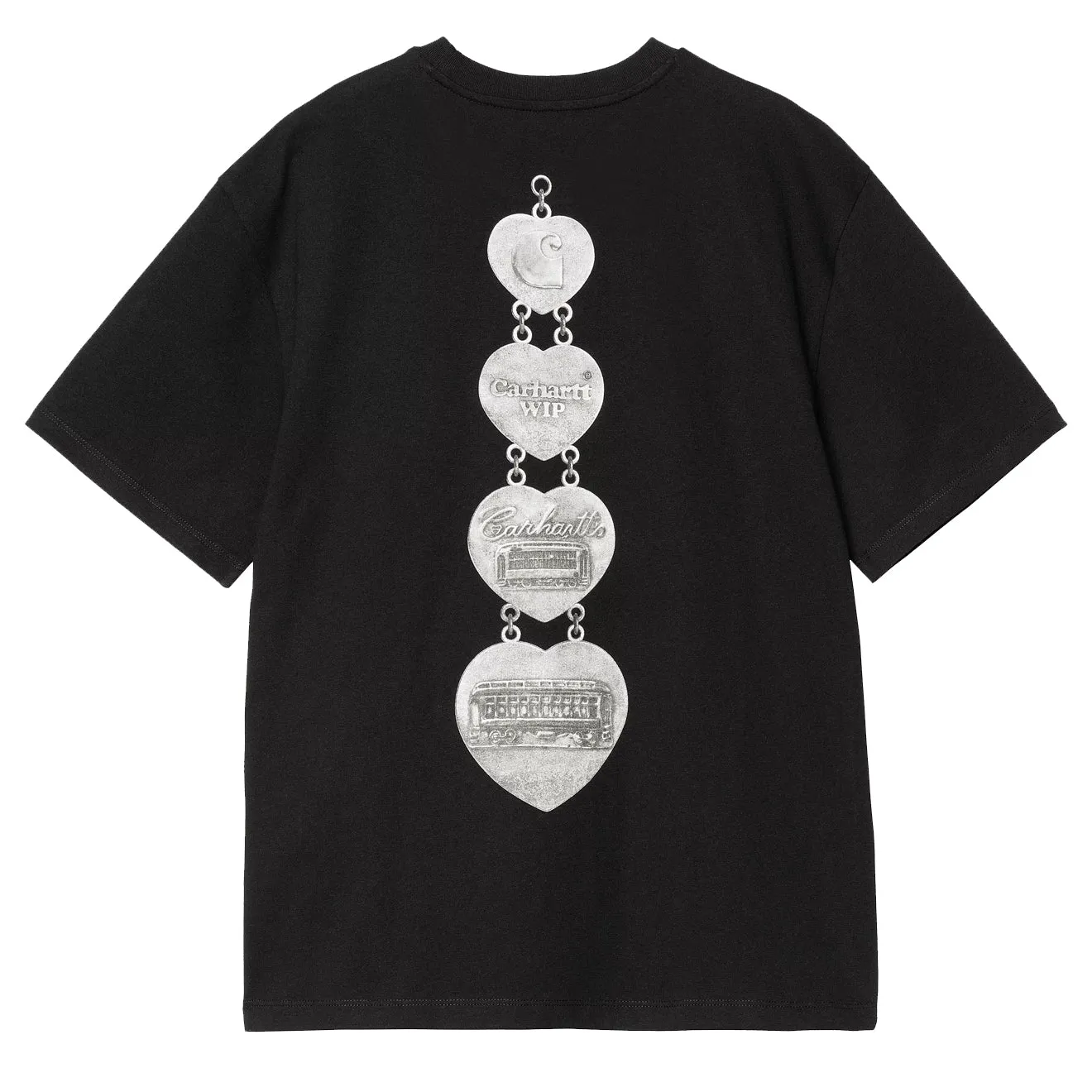 Carhartt WIP Womens S/S Hartt Chain T-Shirt Black