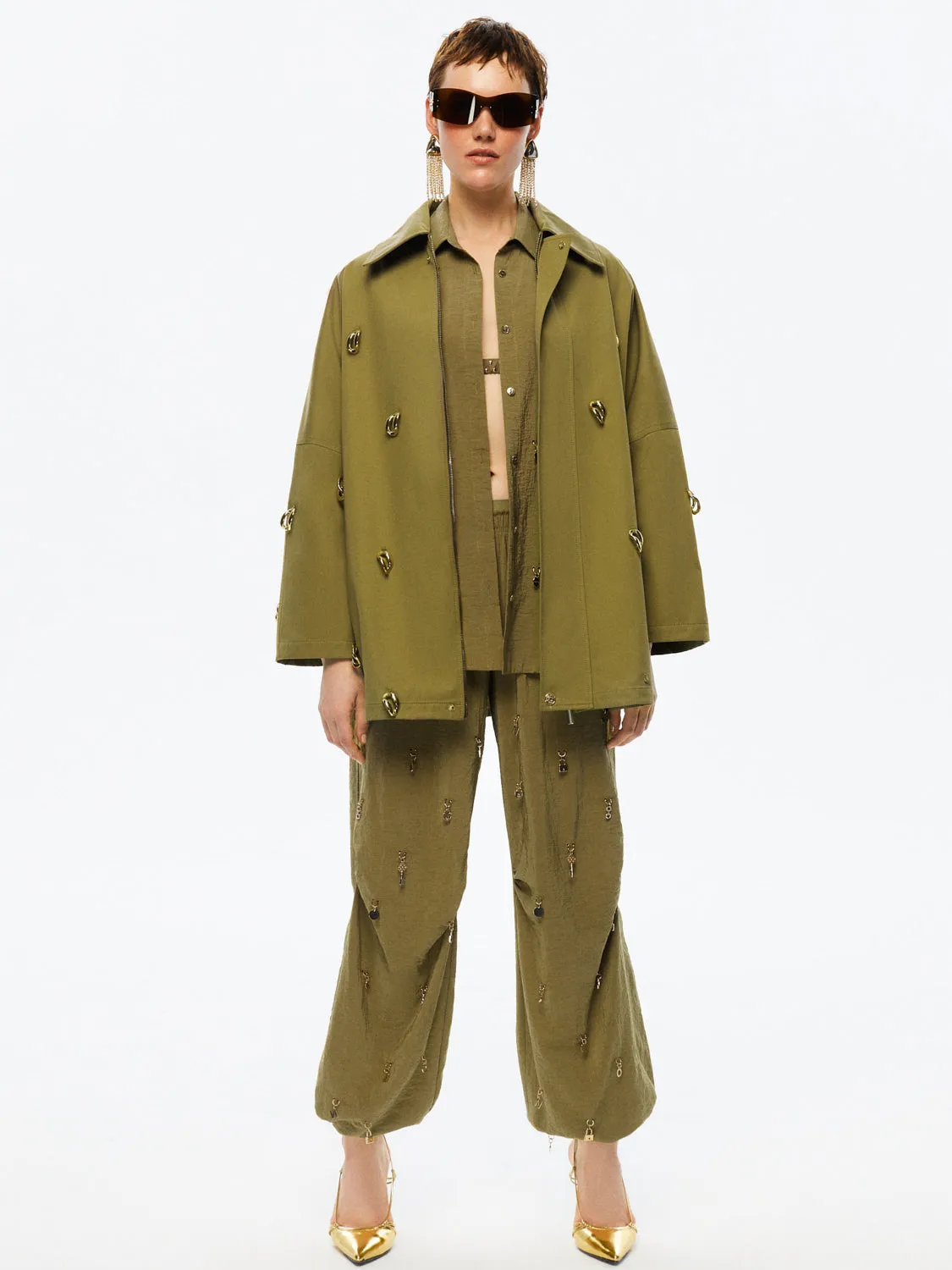Chained Trench Coat