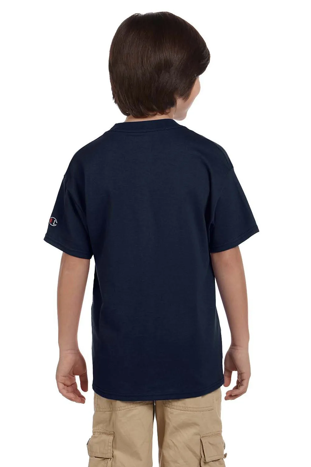 Champion Youth Short Sleeve Crewneck T-Shirt - Navy Blue