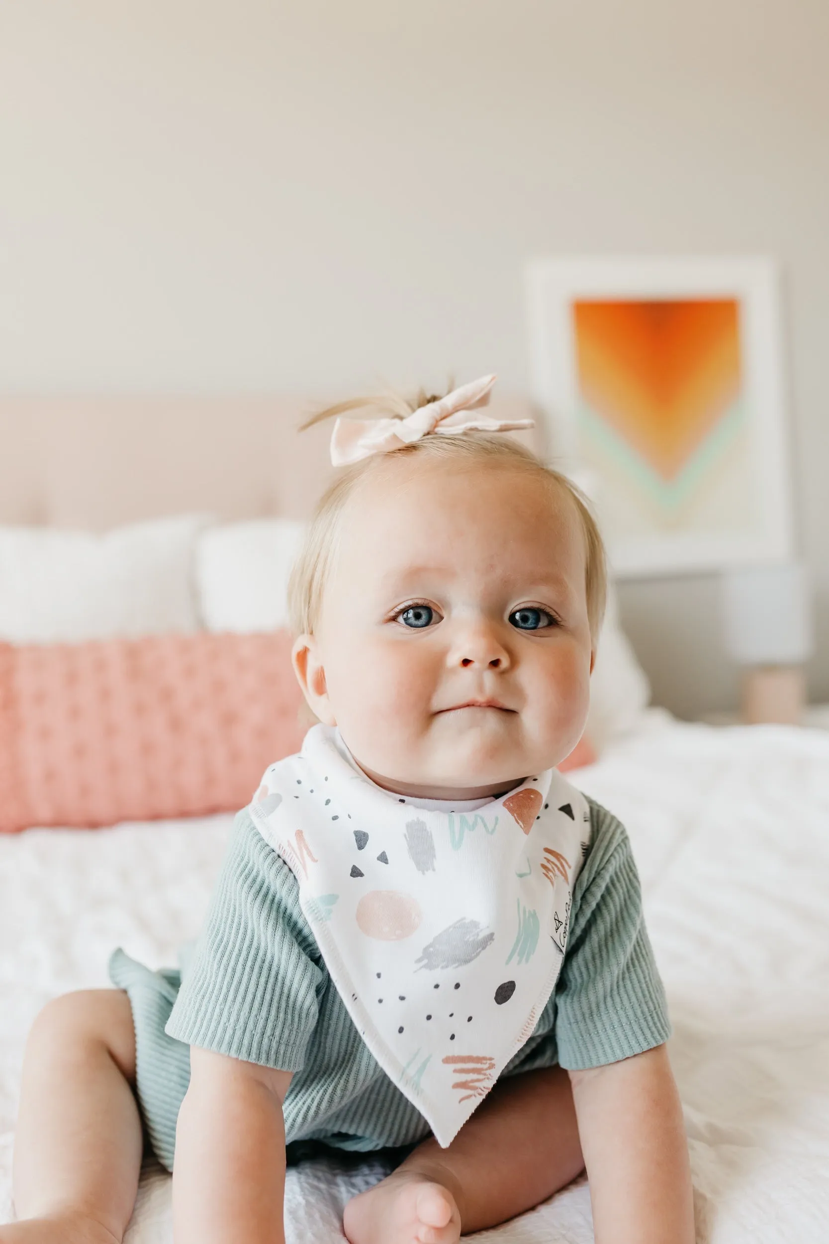 Copper Pearl Baby Bandana Bibs | Zella