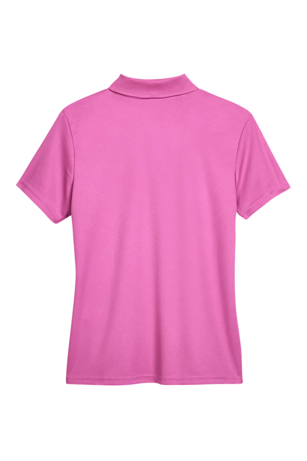 Core 365 Womens Origin Performance Moisture Wicking Short Sleeve Polo Shirt - Charity Pink