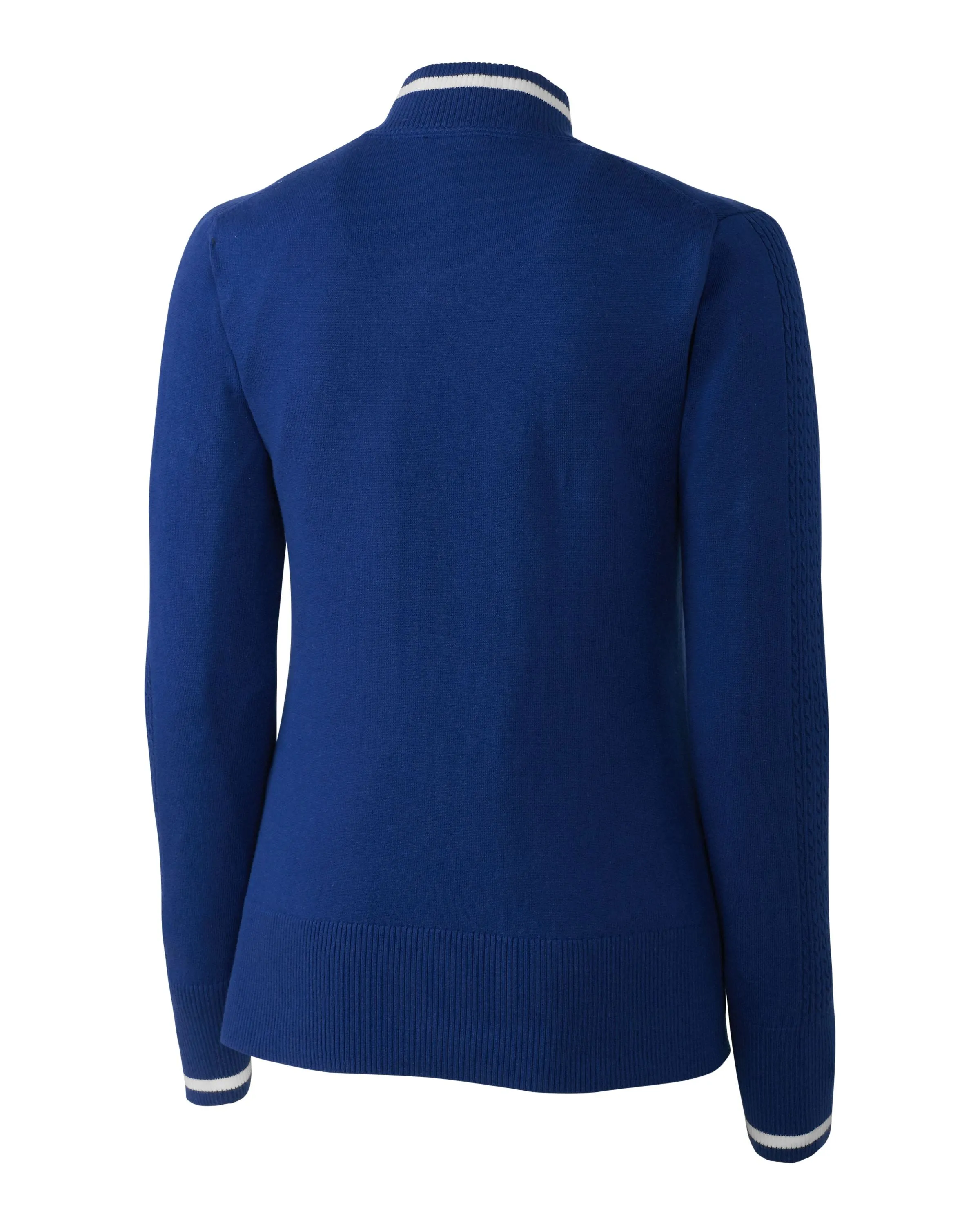 Cutter & Buck Womens Lakemont Tipped Half-Zip Sweater