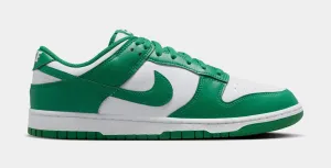 Dunk Low Retro Mens Basketball Shoes (White/Malachite)