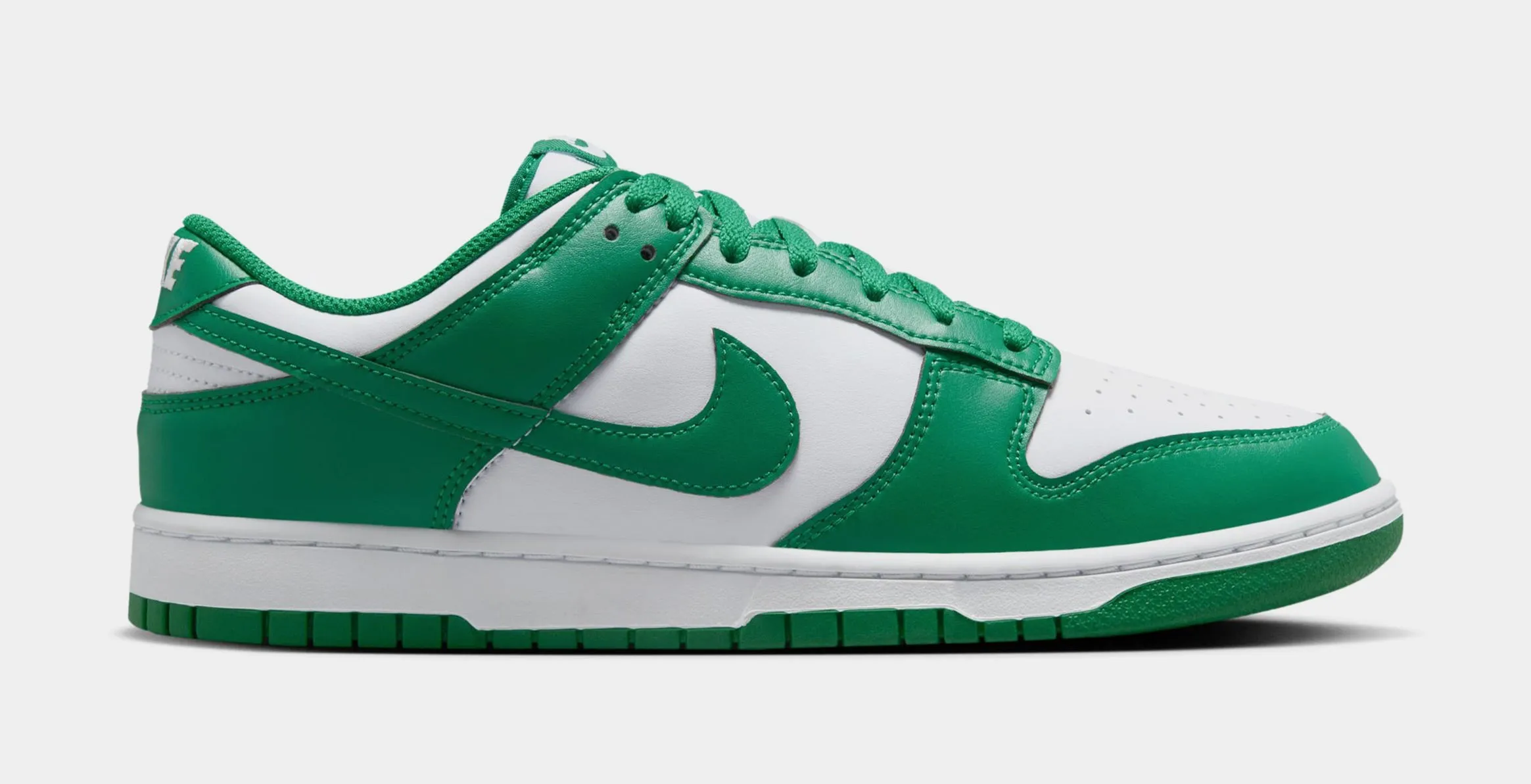 Dunk Low Retro Mens Basketball Shoes (White/Malachite)