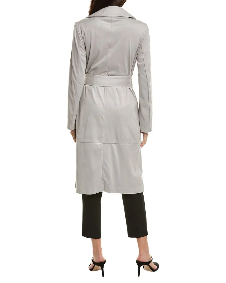 Elie Tahari Open Front Trench Coat
