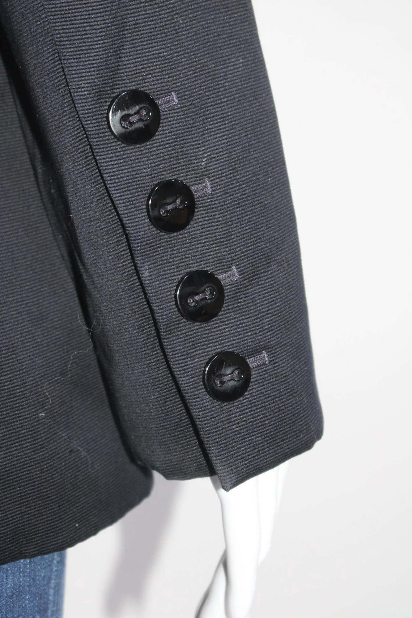 Escada Margaretha Ley Womens Single Button Embroidered Jacket Navy