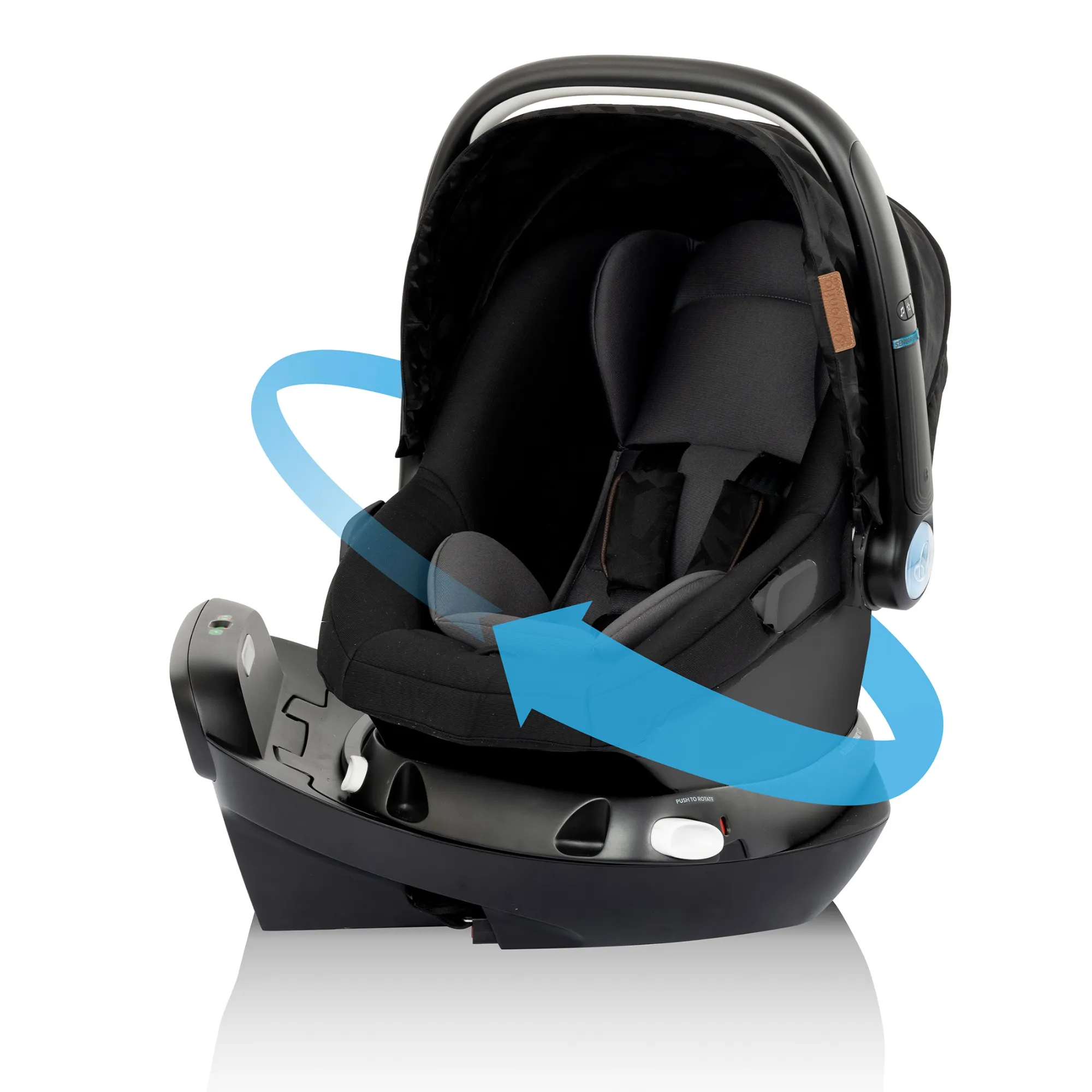 EVENFLO Intuity   Travel System with Revolve180 LiteMax NXT Rotational Infant Car Seat & Sensor Sooth - Dubhan Black