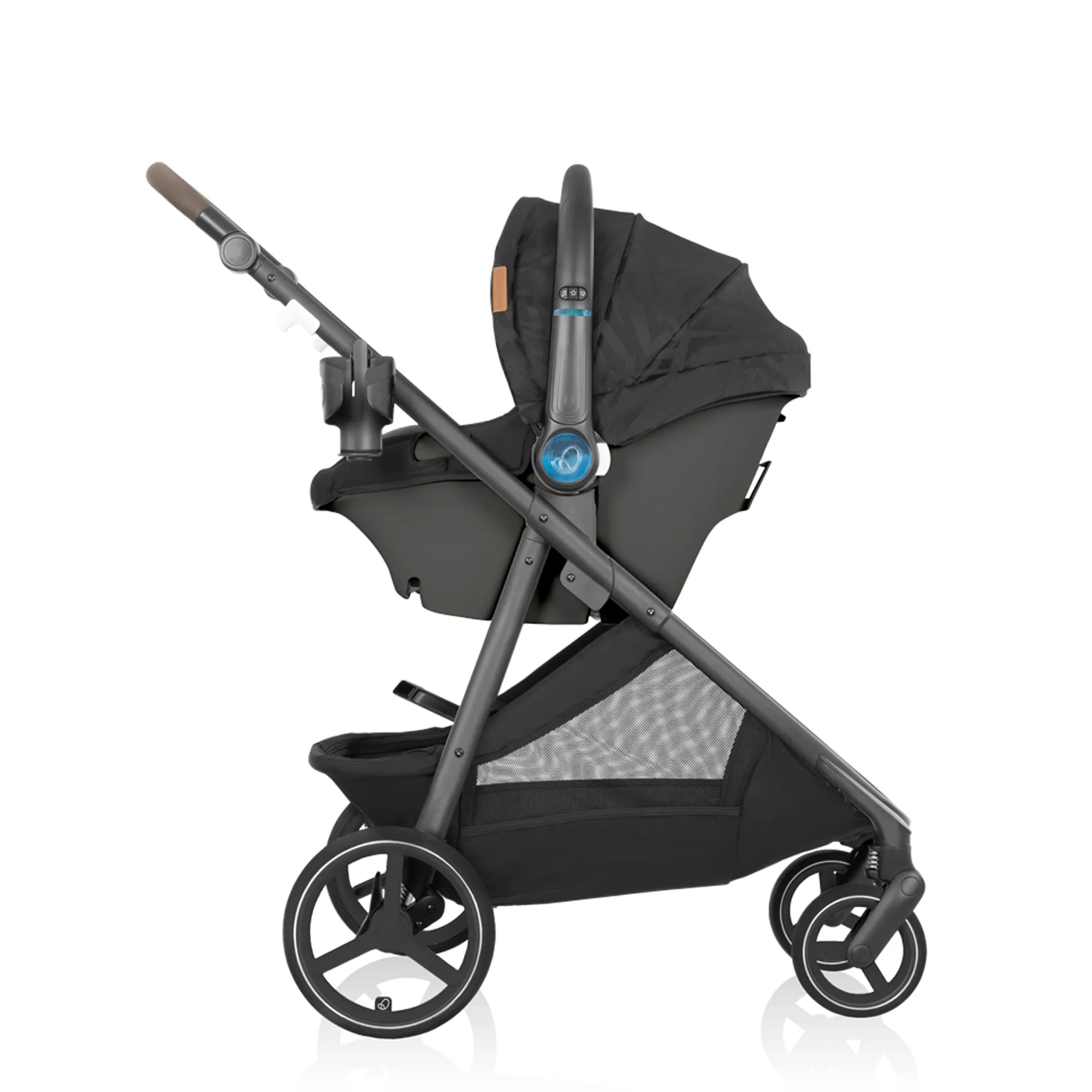 EVENFLO Intuity   Travel System with Revolve180 LiteMax NXT Rotational Infant Car Seat & Sensor Sooth - Dubhan Black