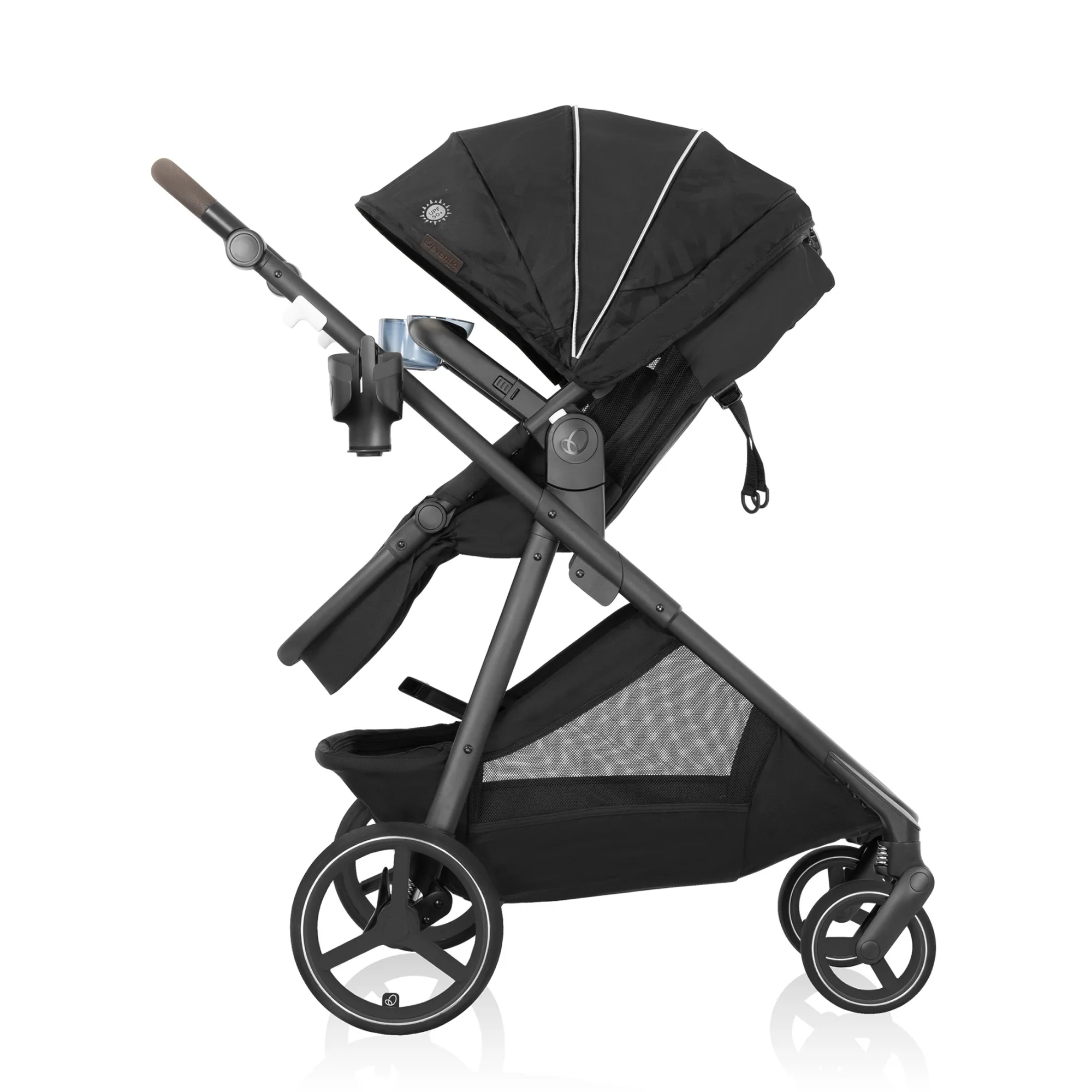 EVENFLO Intuity   Travel System with Revolve180 LiteMax NXT Rotational Infant Car Seat & Sensor Sooth - Dubhan Black
