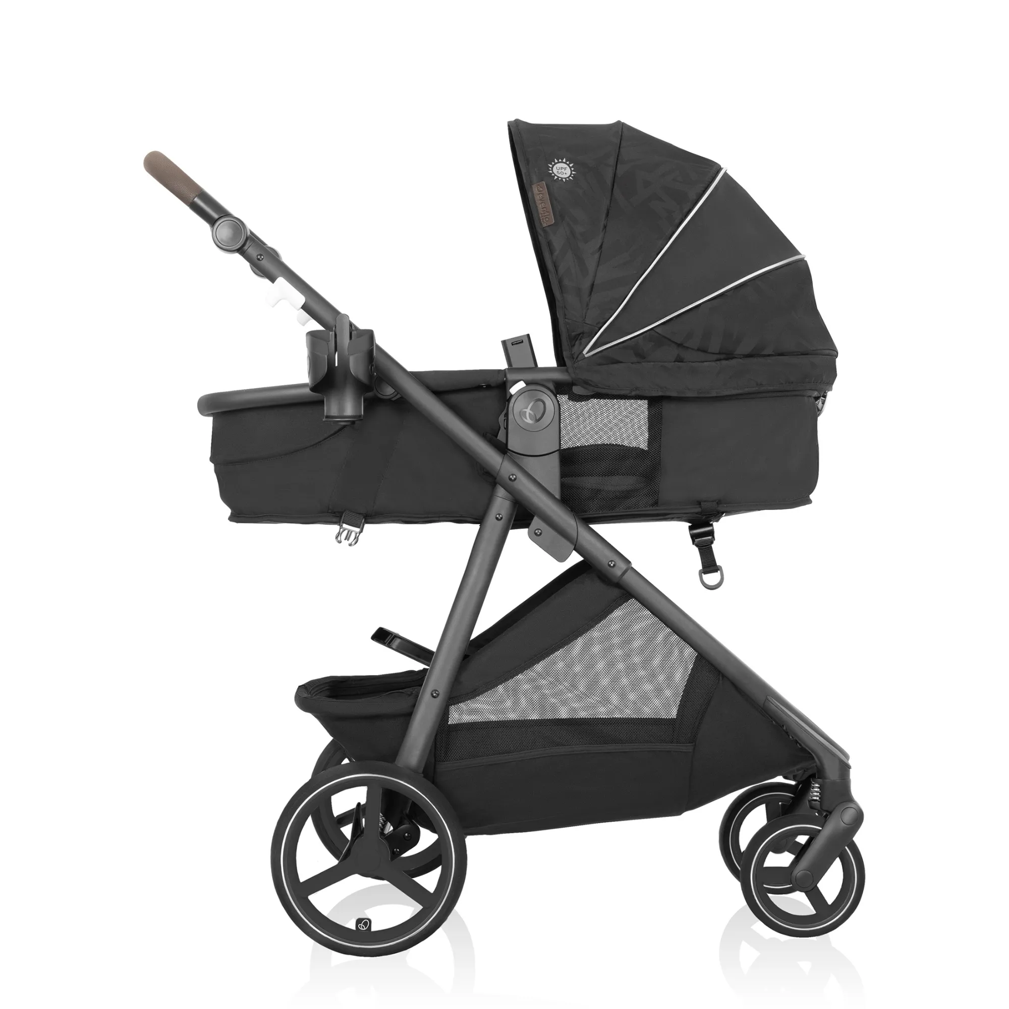 EVENFLO Intuity   Travel System with Revolve180 LiteMax NXT Rotational Infant Car Seat & Sensor Sooth - Dubhan Black