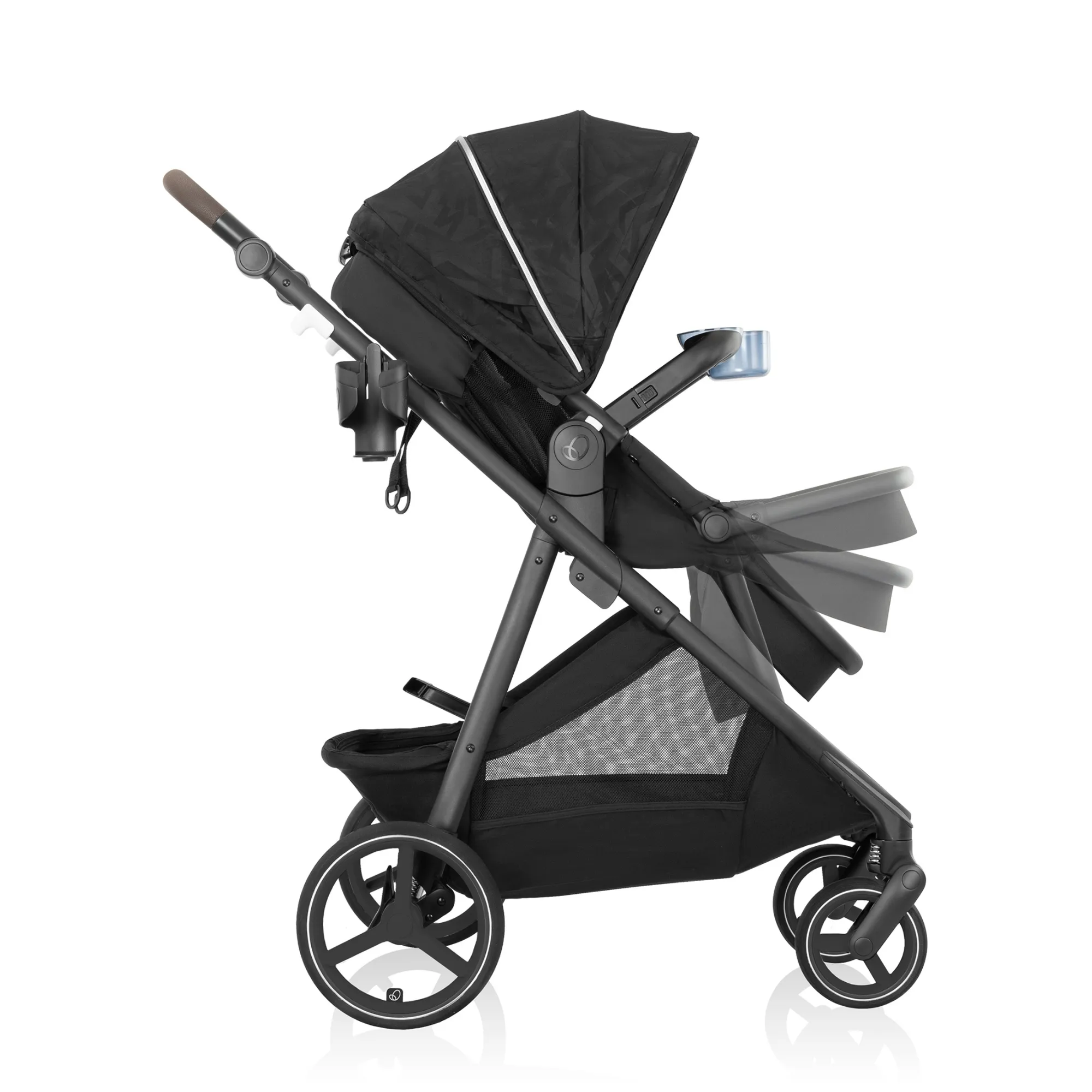 EVENFLO Intuity   Travel System with Revolve180 LiteMax NXT Rotational Infant Car Seat & Sensor Sooth - Dubhan Black