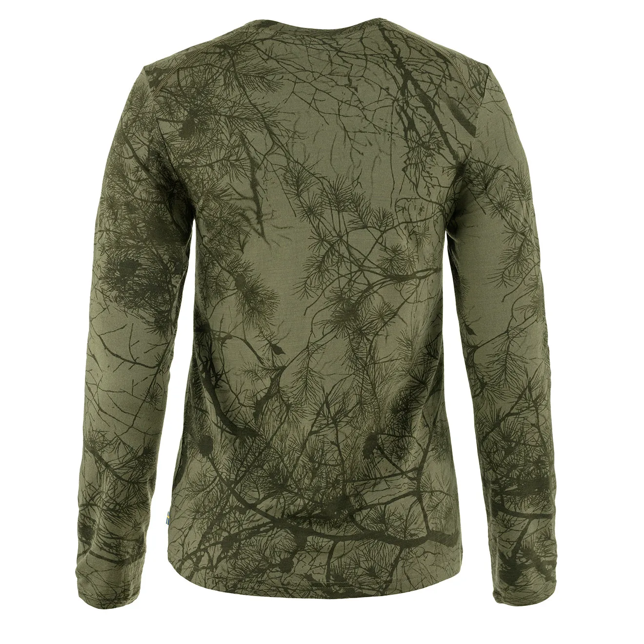 Fjallraven Womens Varmland Wool LS Green Camo