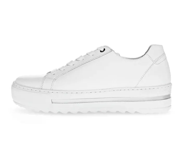 Gabor Comfort Wide Fit White Trainer