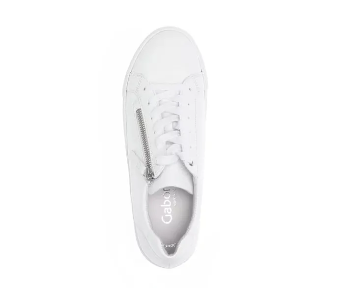 Gabor Comfort Wide Fit White Trainer