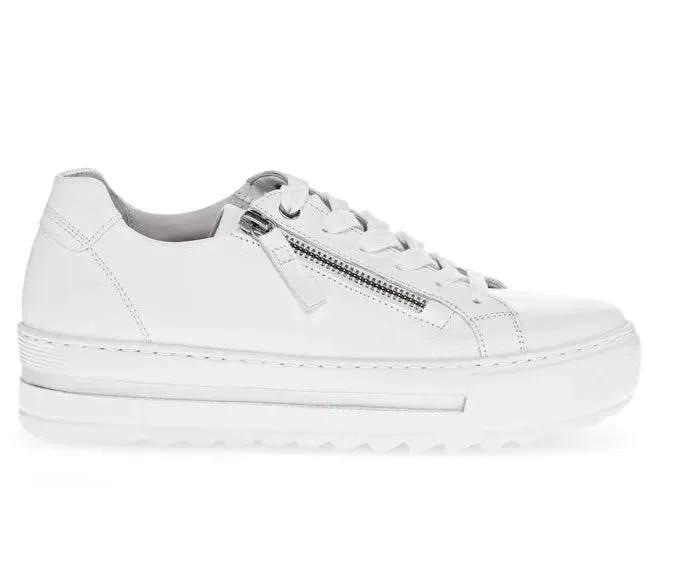 Gabor Comfort Wide Fit White Trainer