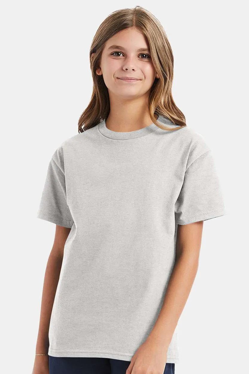 Hanes Youth ComfortSoft Short Sleeve Crewneck T-Shirt - Ash Grey