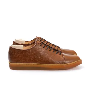 Harlestone Derby - D12 Western Floral Bourbon Shell Cordovan