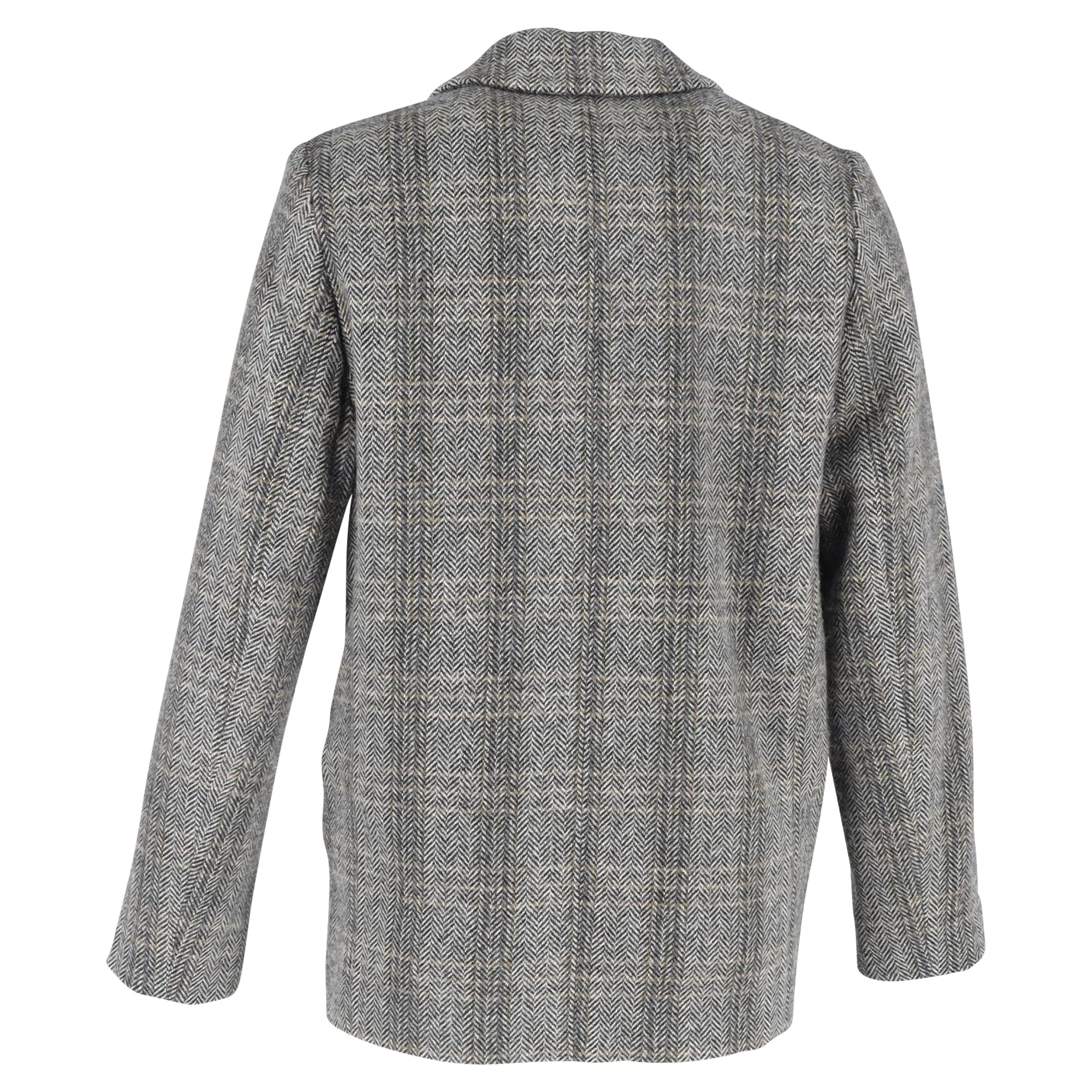 Isabel Marant Etoile Charly Herringbone Blazer in Grey Wool