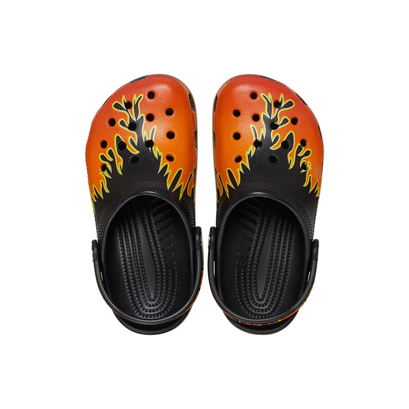 Kid's Preschool Classic Print Clog Flames