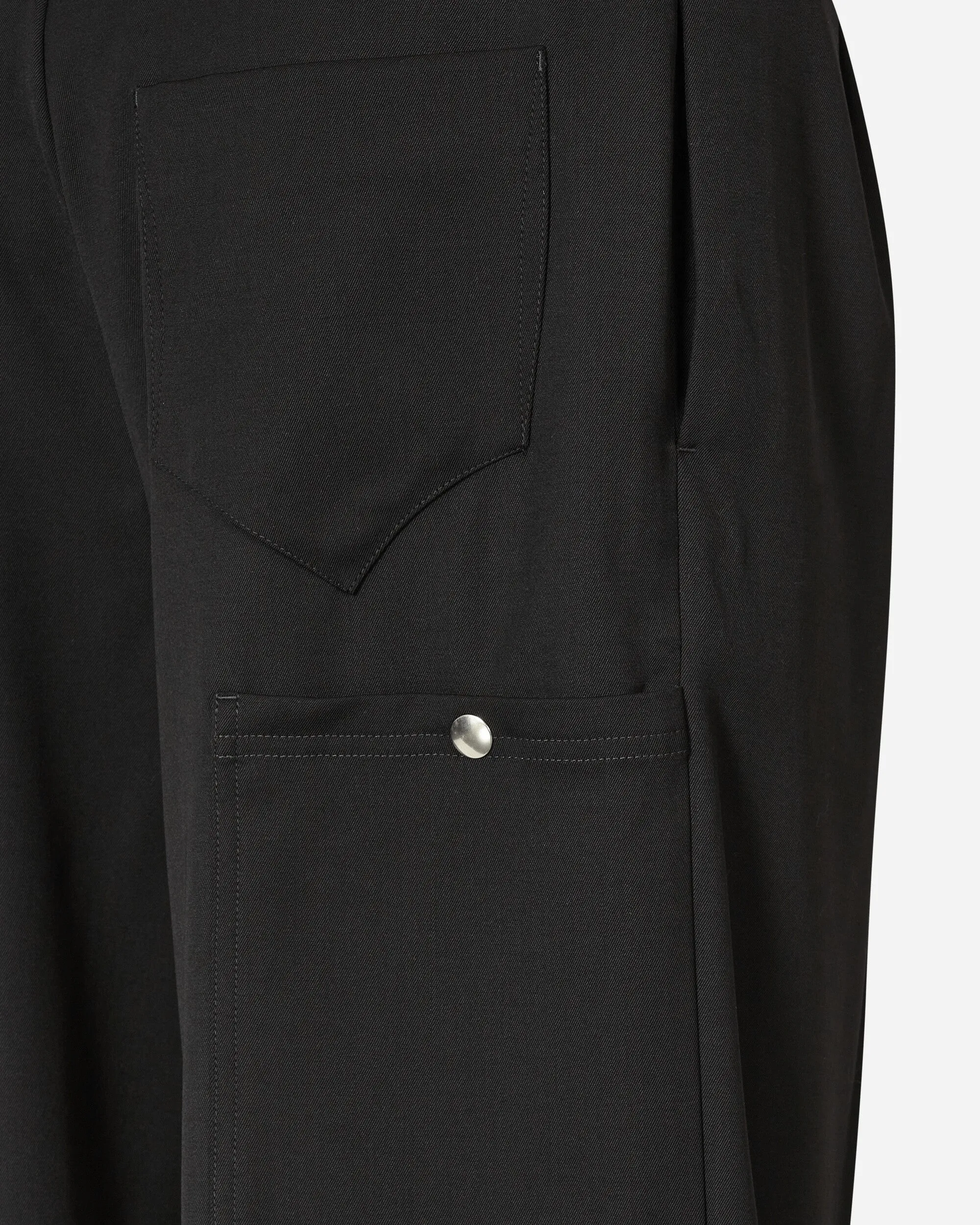 Kreuk Tailored Trousers Crow Black