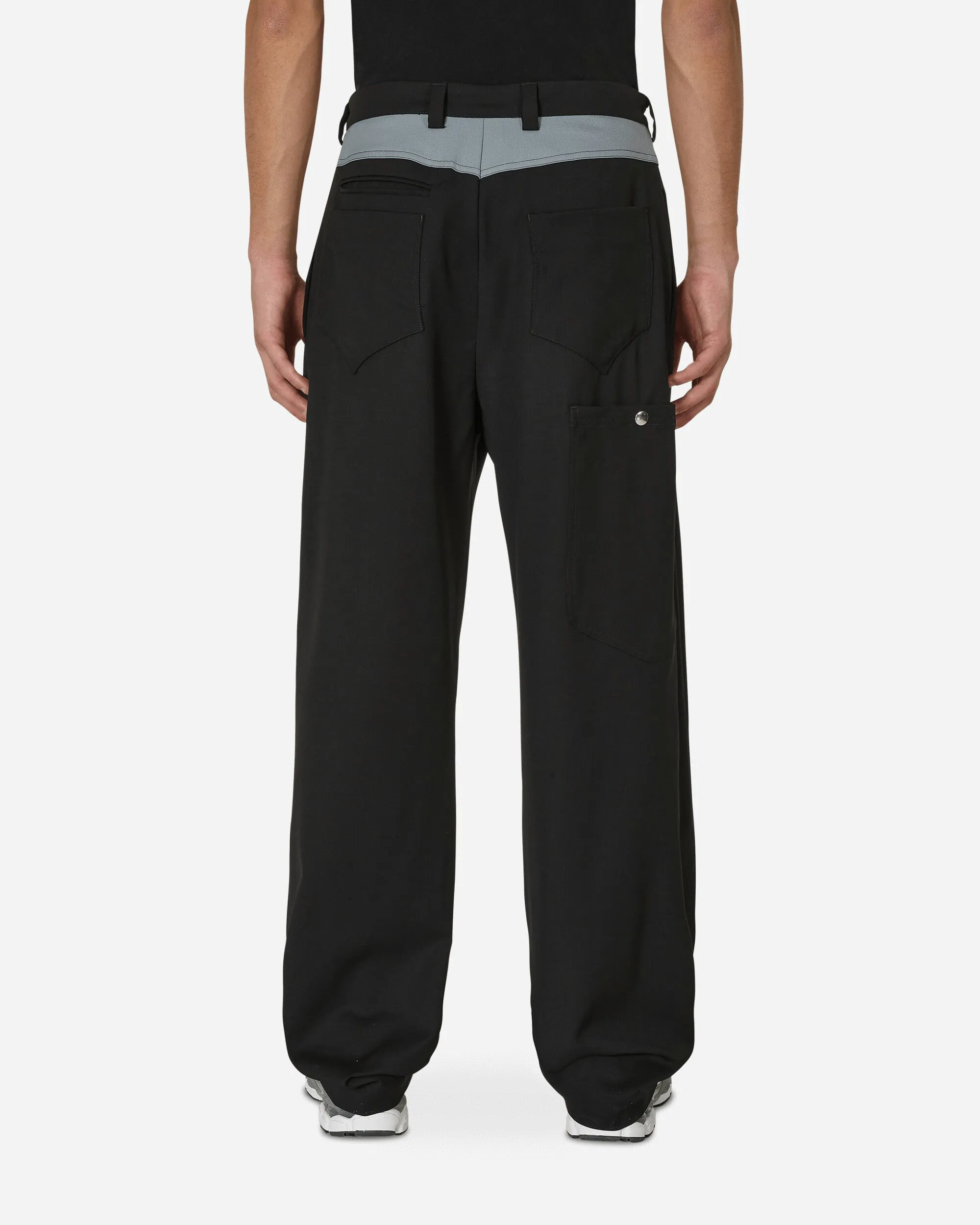 Kreuk Tailored Trousers Crow Black