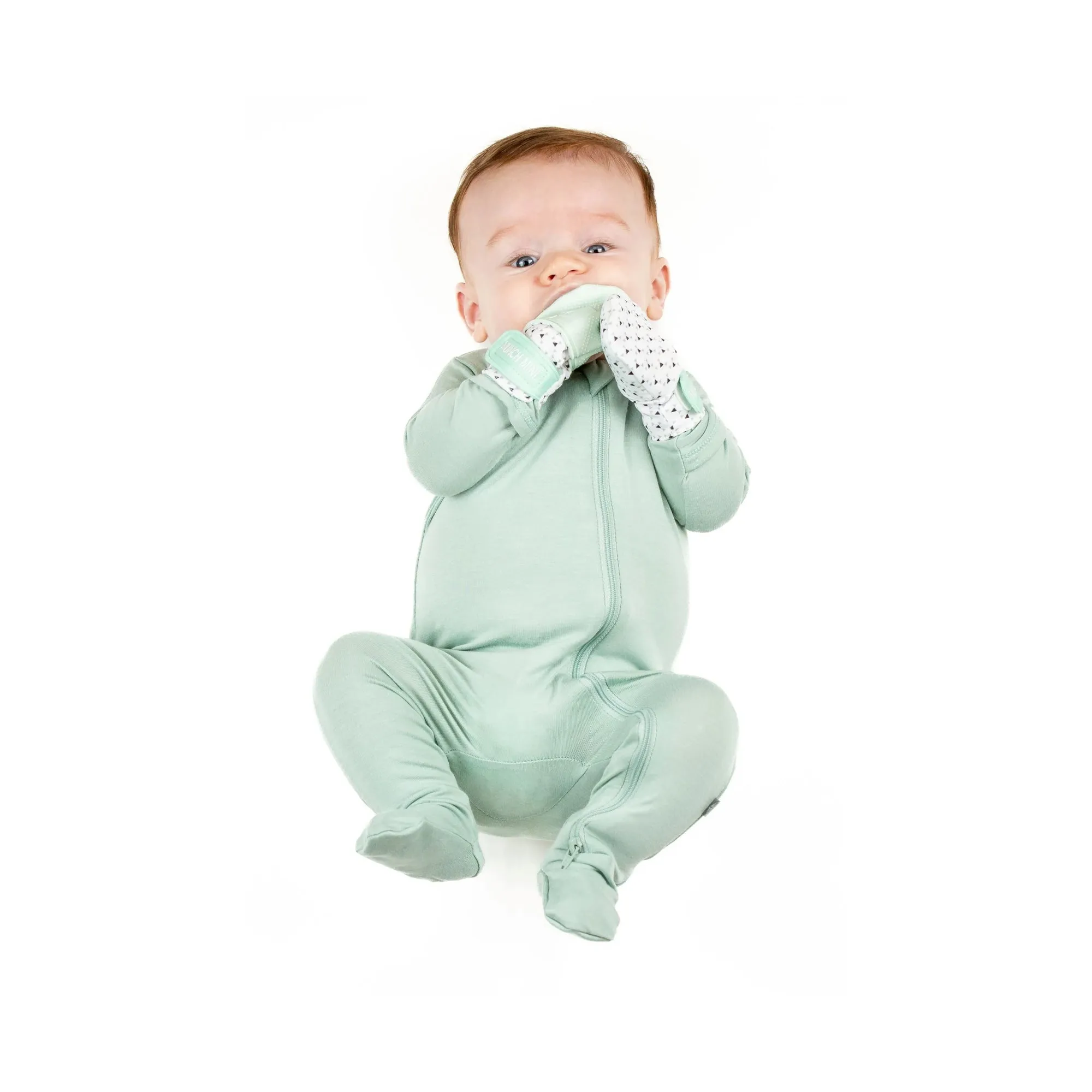 MALARKEY Munch Mitt - Mint Green/Triangles