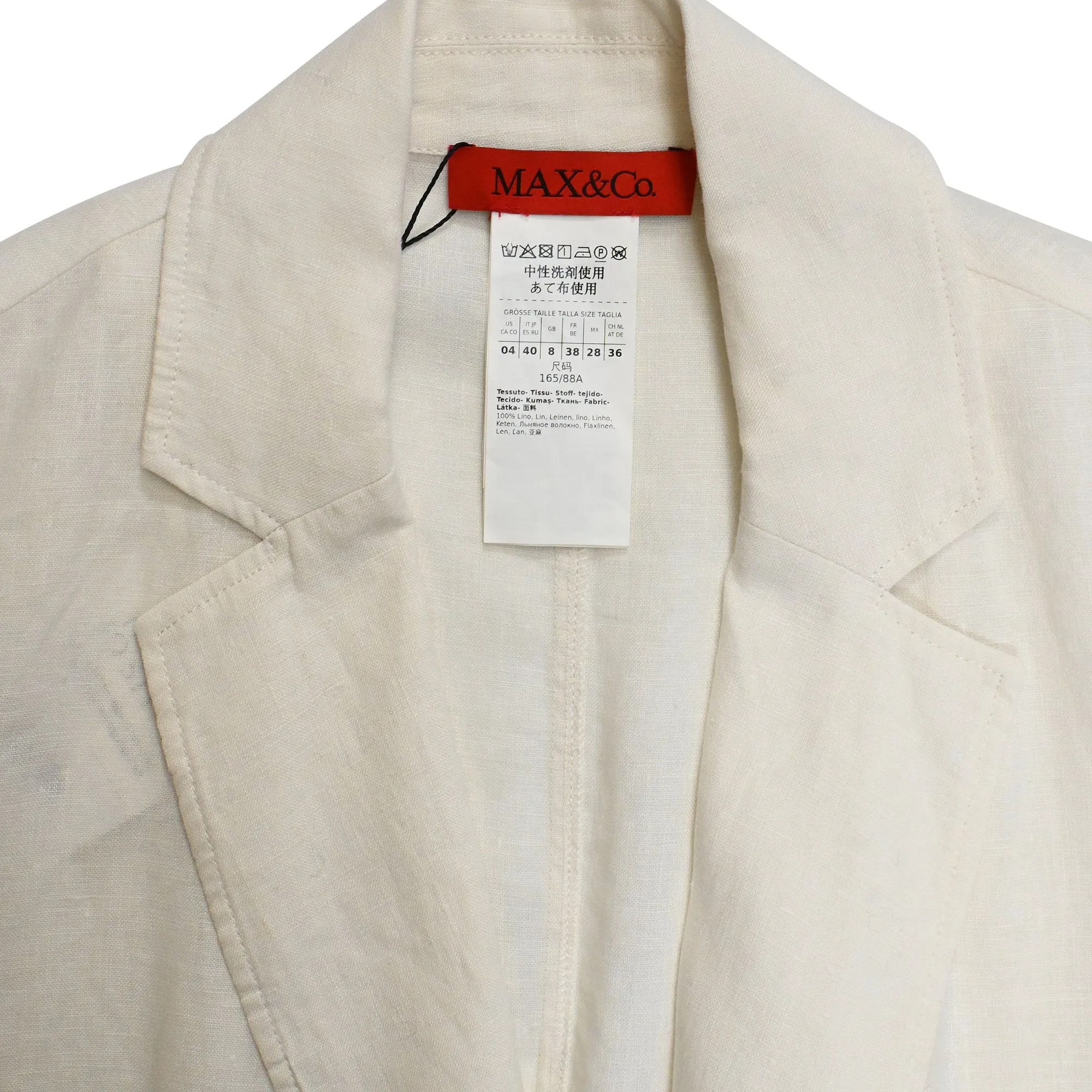 Max & Co. Blazer in Cream Linen