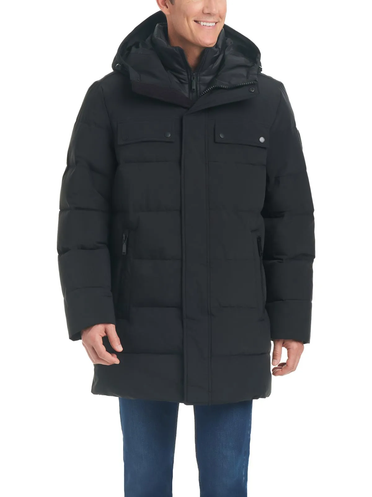 Mens Insulated Hooded Puffer Jacket
