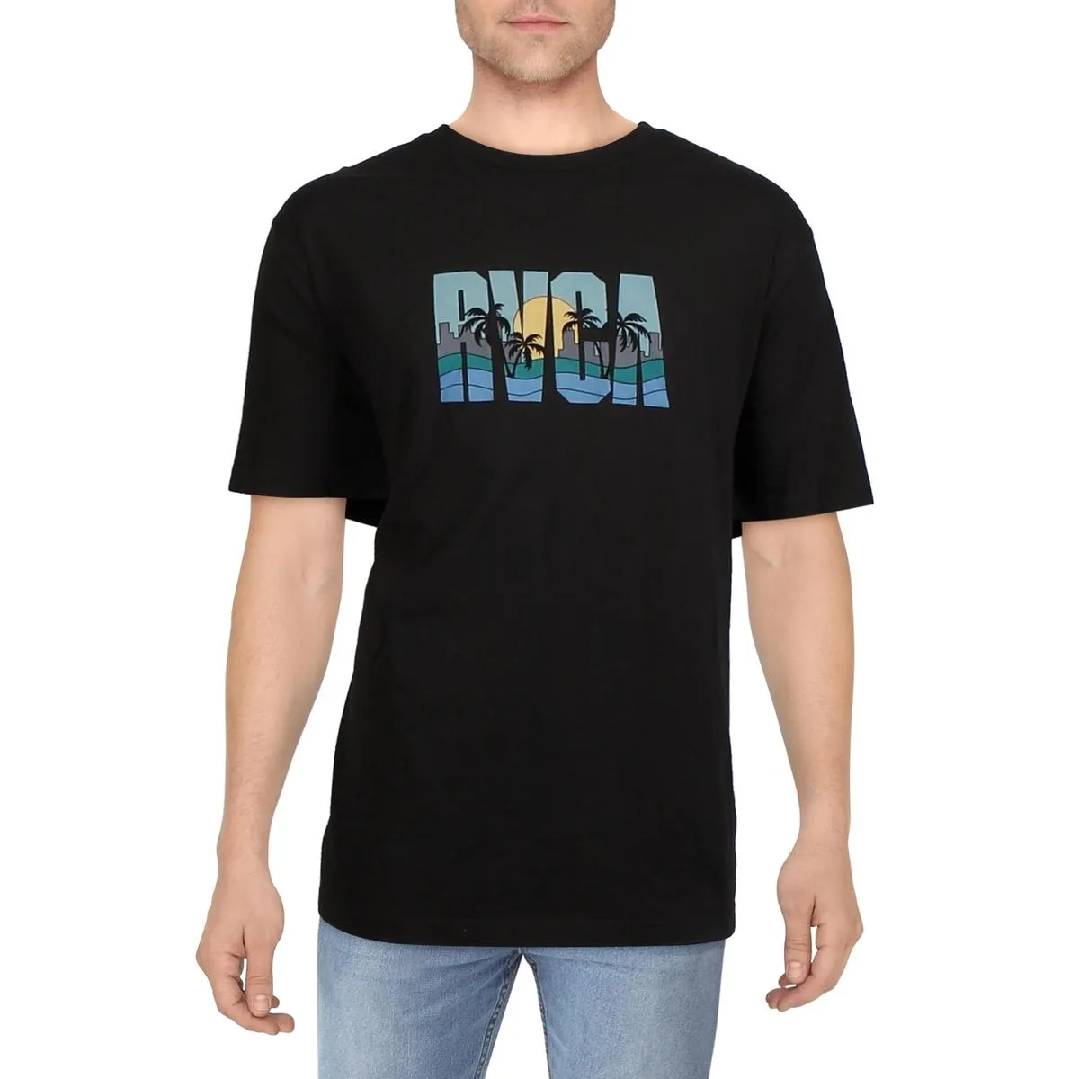 Mens Printed Cotton Graphic T-Shirt