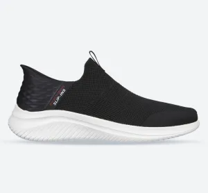 Men's Wide Fit Skechers 232450W Slip-ins Ultra Flex 3.0 - Smooth Step Trainers - Black