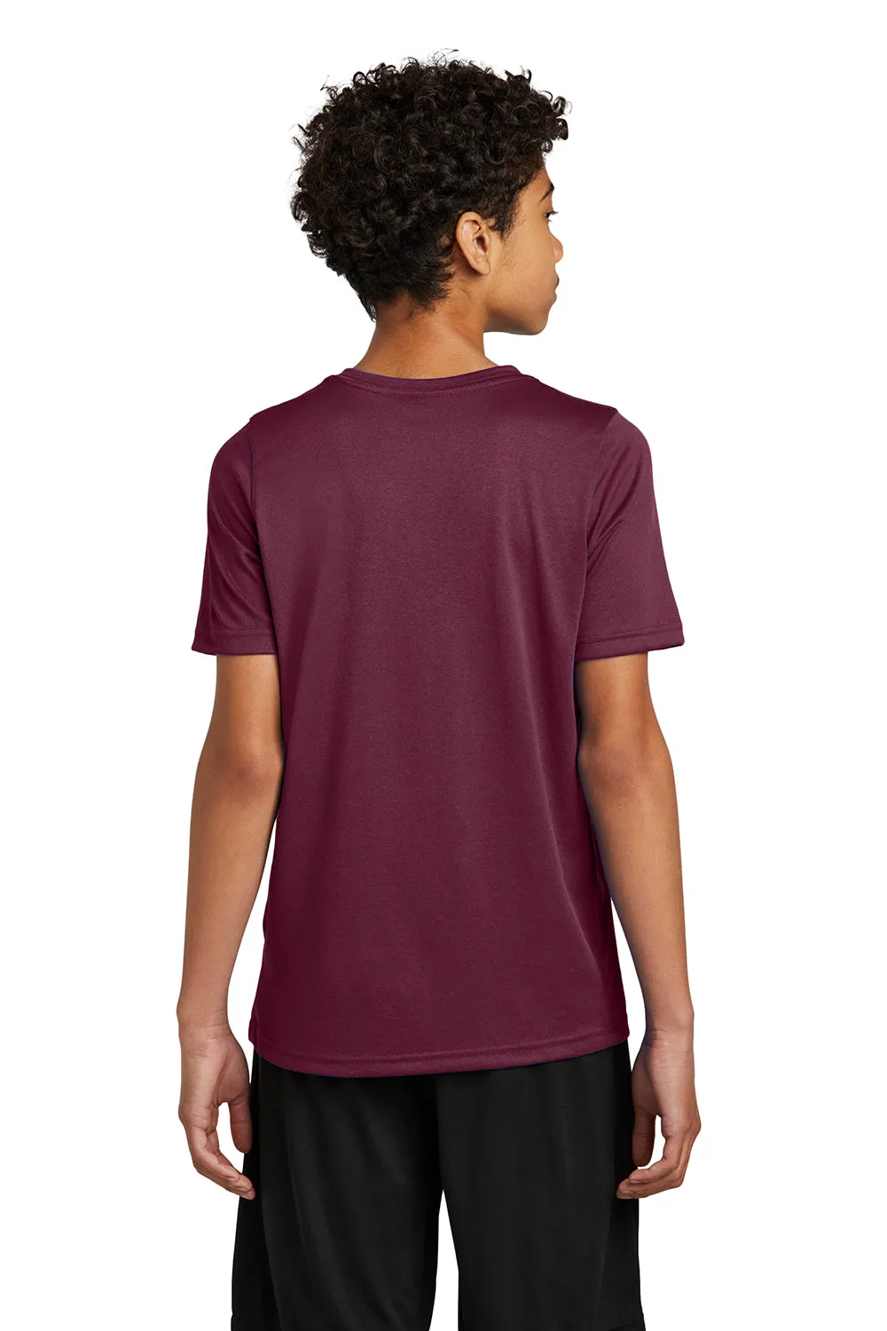 Nike Youth rLegend Dri-Fit Moisture Wicking Short Sleeve Crewneck T-Shirt - Deep Maroon