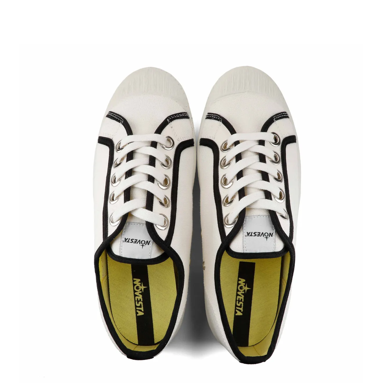 Novesta Womens Star Master Trainer Contrast Piping 10 White 60 Black / 110 White