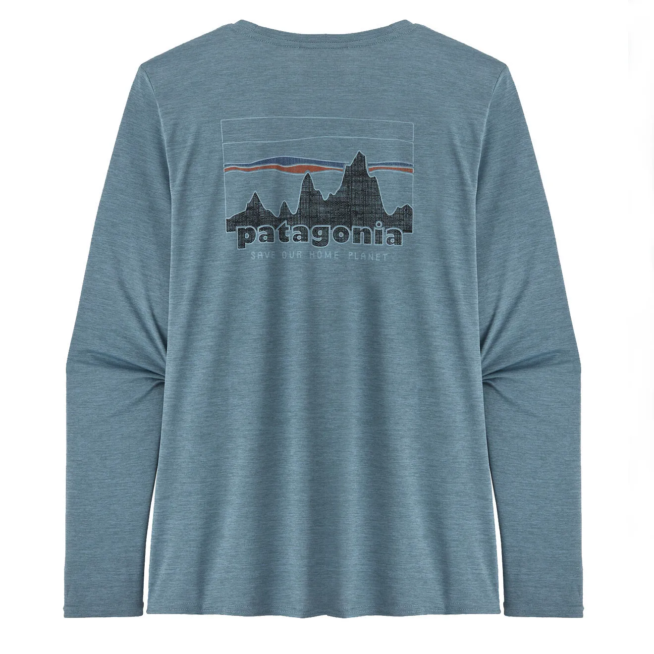 Patagonia Womens L/S Cap Cool Daily Graphic Shirt 73 Skyline / Light Plume Grey X-Dye
