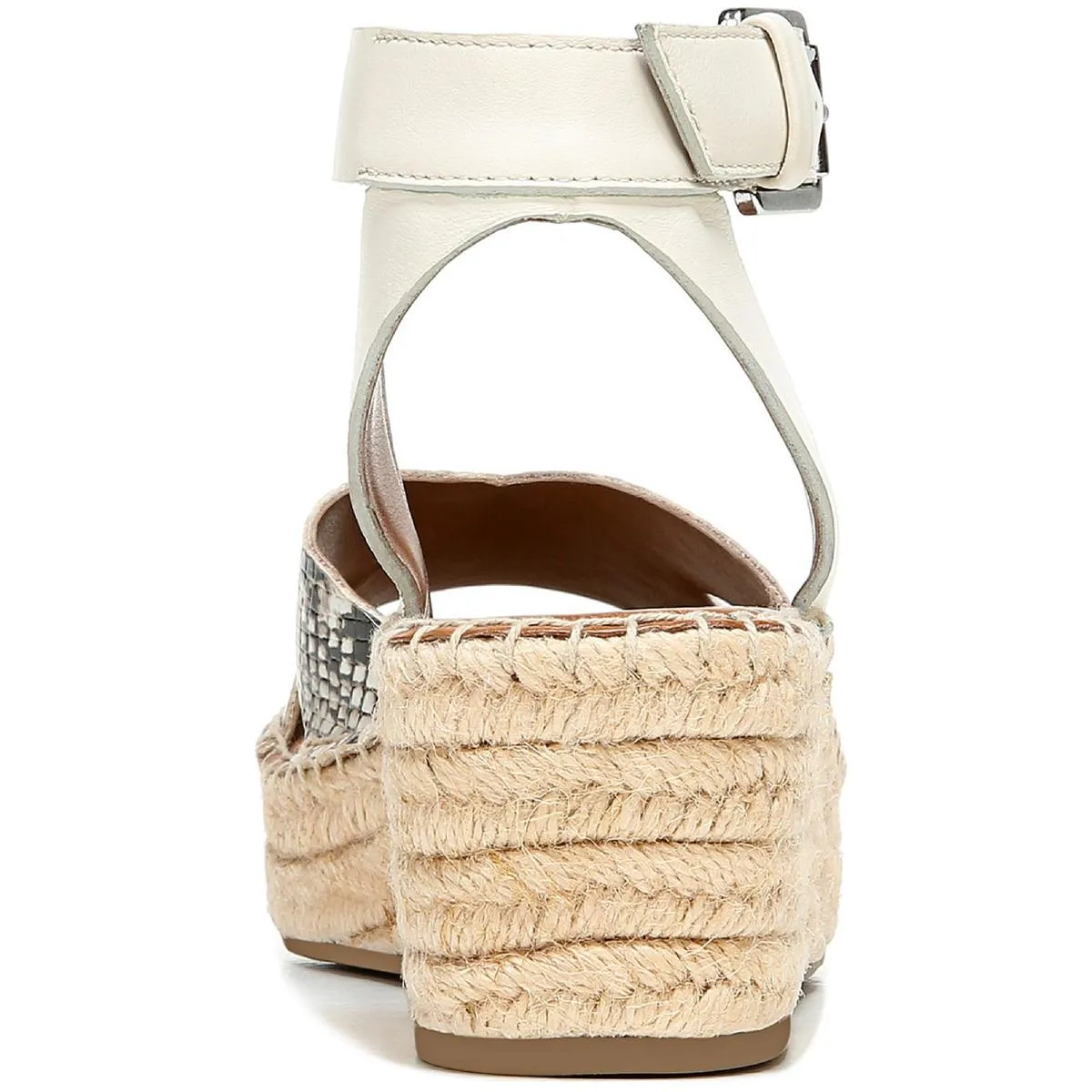 Pellia 2 Womens Leather Snake Print Wedge Sandals