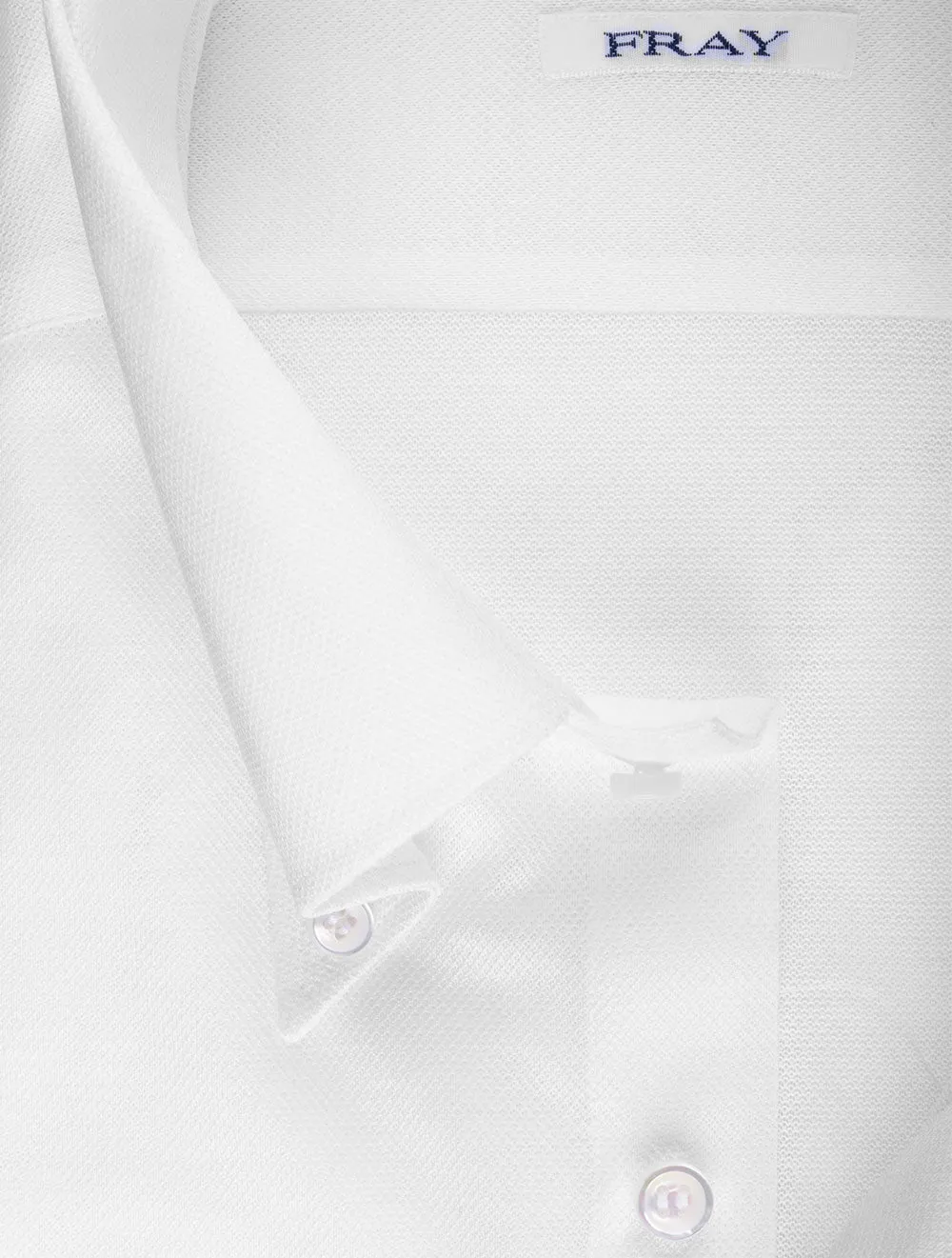 Pique Buttondown Shirt White