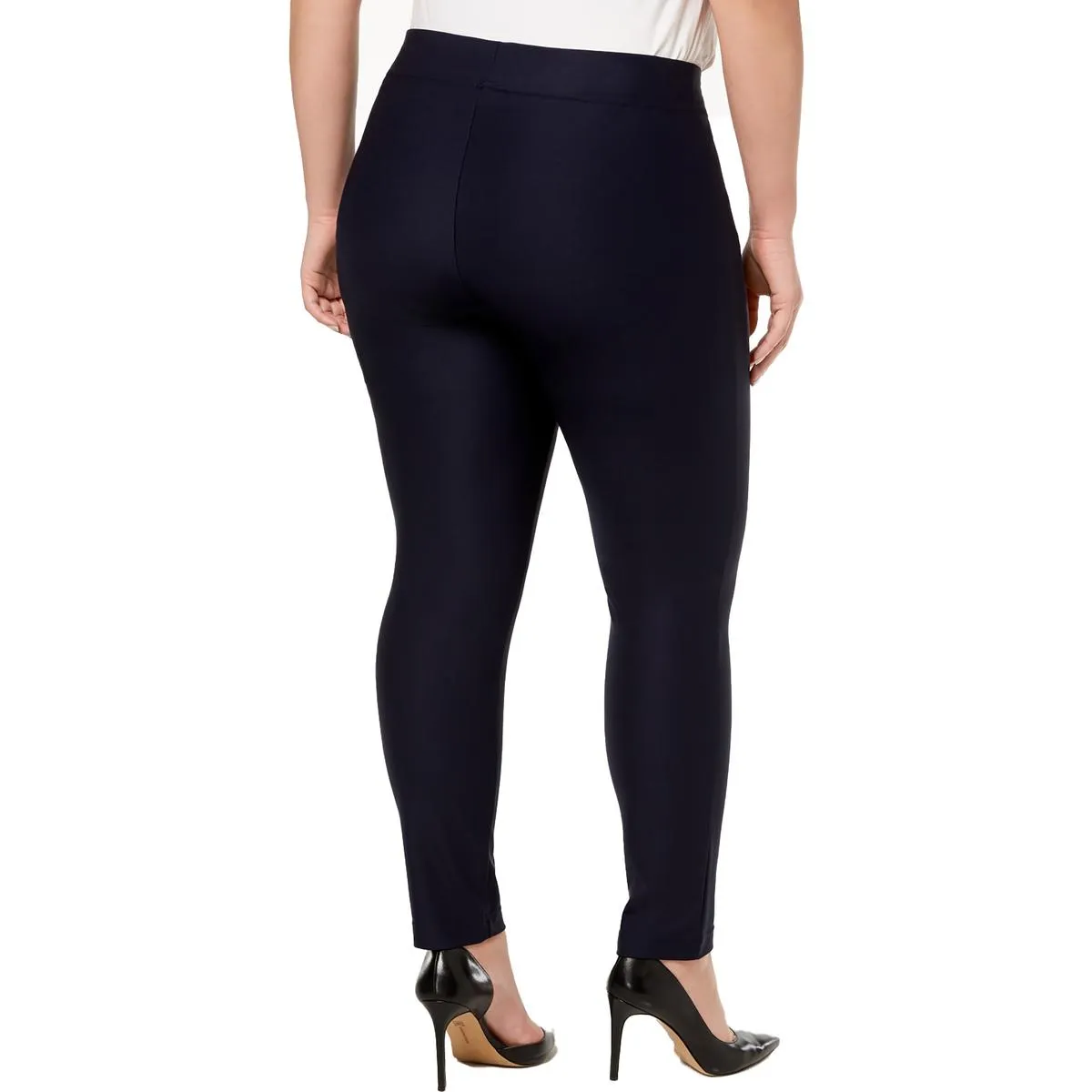 Plus Womens High Rise Logo Skinny Pants